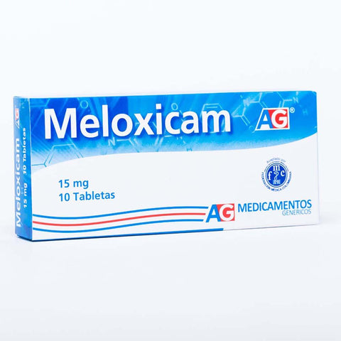 MELOXICAM 15 MG 10 TABLETAS AG