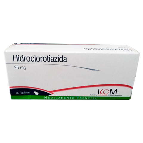 HIDROCLOROTIAZIDA 25 MG 30TBS IC(DF)(RF)